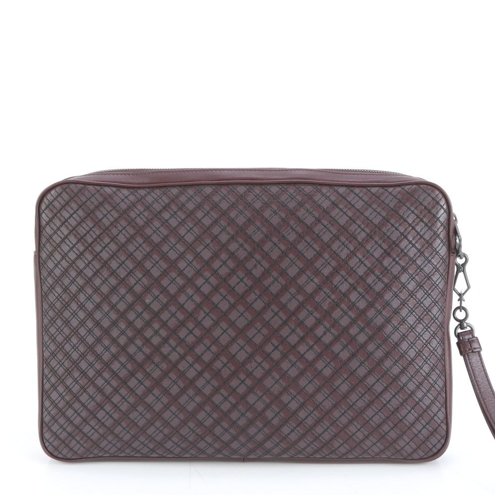 新品同様 ボッテガヴェネタ レザー セカンドバッグ クラッチ ポーチ 通勤 ビジネス 本革 A4 メンズ EEM DB26-4【中古】