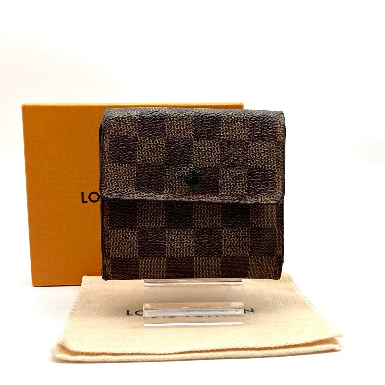 ルイヴィトン ダミエ ポルトモネビエ カルトクレディ 三つ折り財布