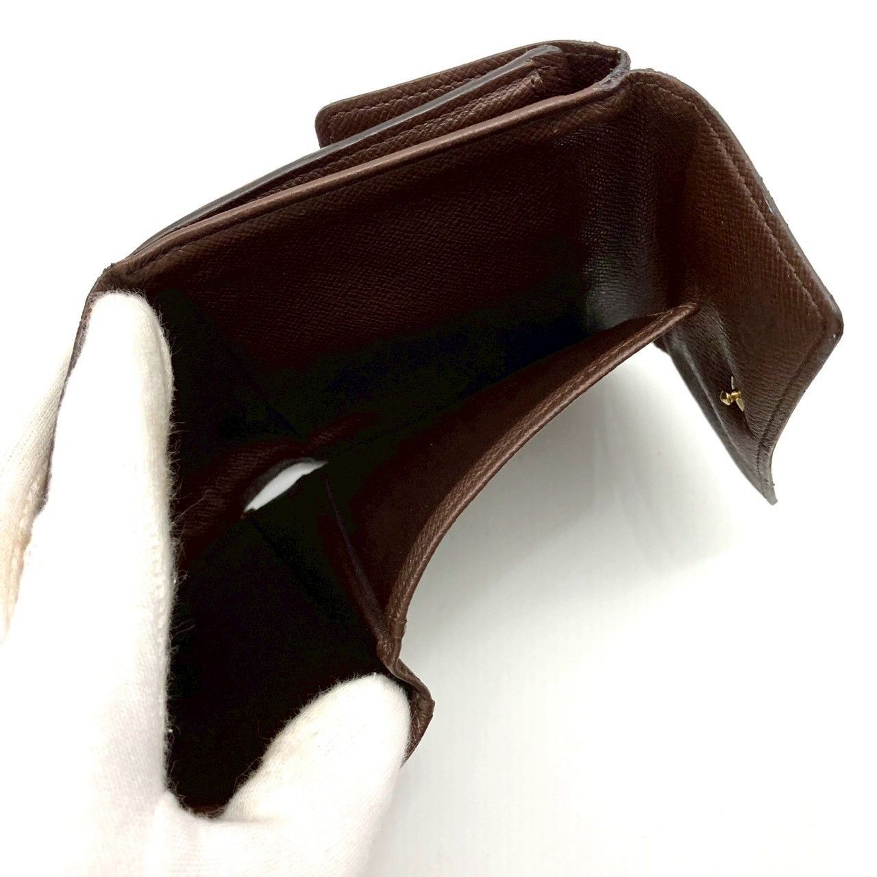 ルイヴィトン ダミエ ポルトモネビエ カルトクレディ 三つ折り財布