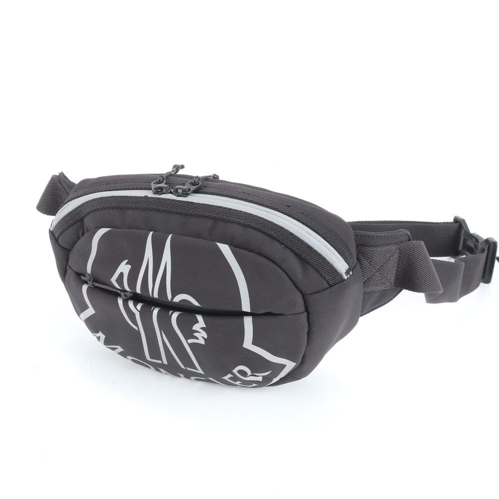 新品同様 モンクレール 2WAY ボディバッグ 斜め掛け ボディ ウエストポーチ ショルダー ブラック 黒 メンズ RUM DC11-7