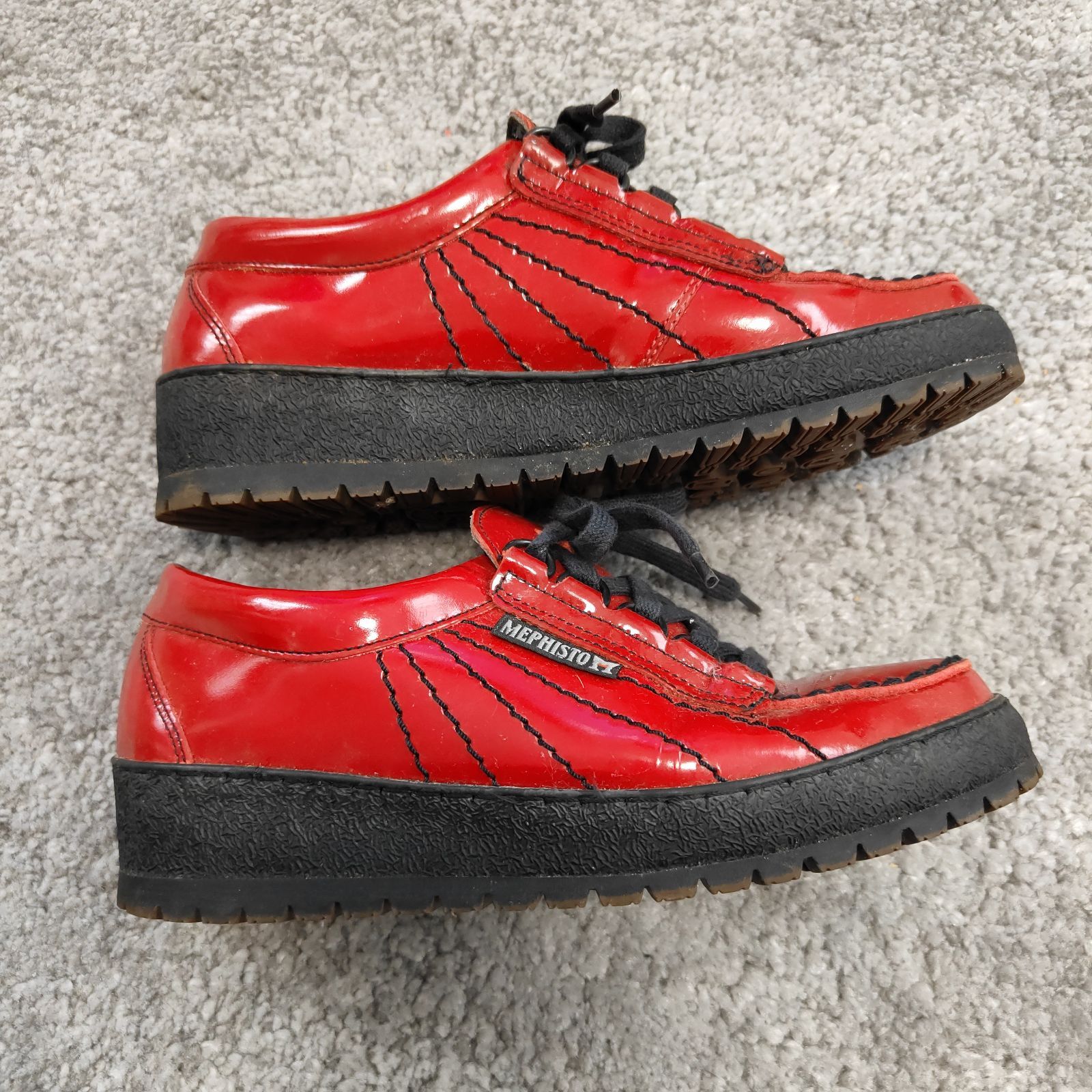 メフィスト レインボー レザースニーカー US8.5 27cm相当 MEPHISTO メフィスト RAINBOW レインボー 【サイズ】 US7 エナメル