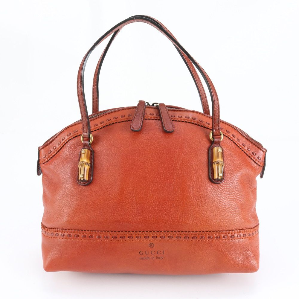 極美品 グッチ バンブー レイドバック クラフティ 339002 レザー