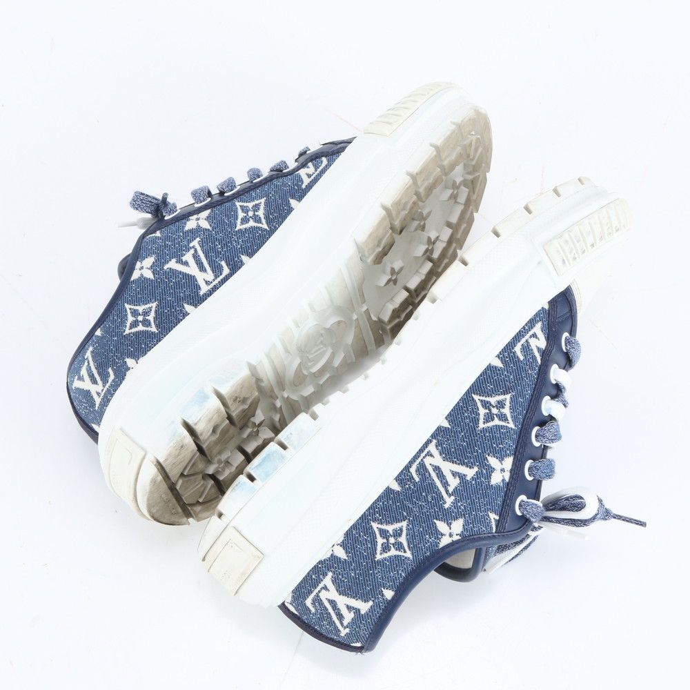 極美品 ルイヴィトン モノグラム デニム LV スクァッド ライン