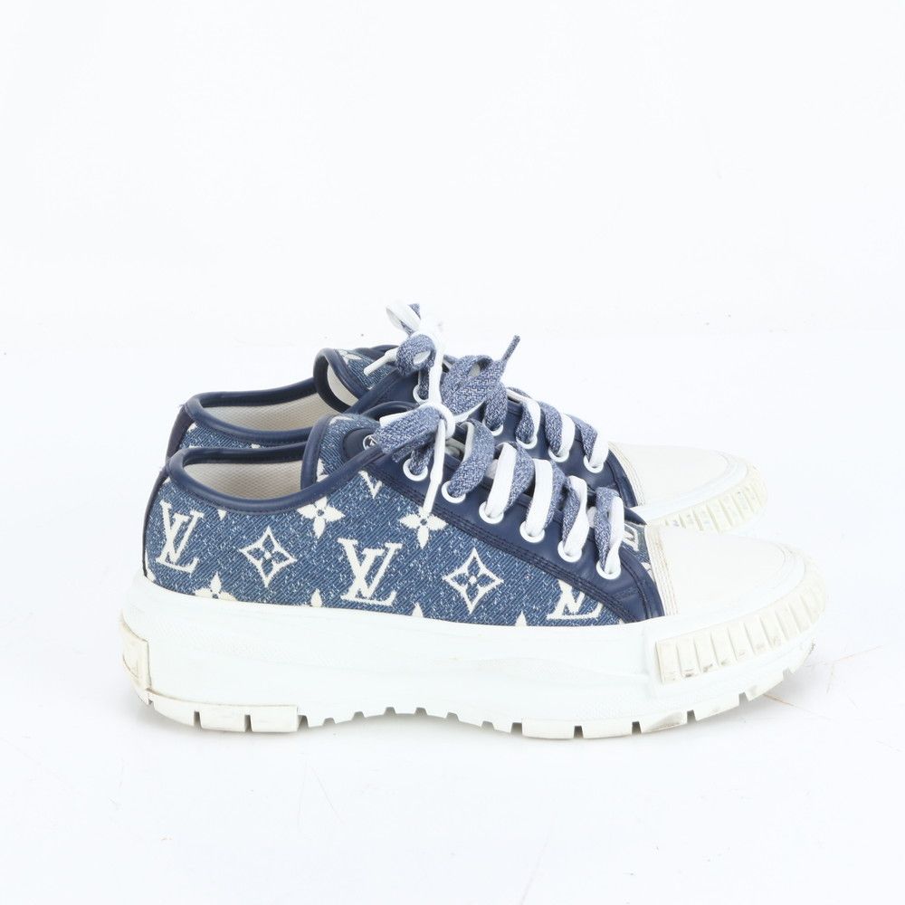 極美品 ルイヴィトン モノグラム デニム LV スクァッド ライン