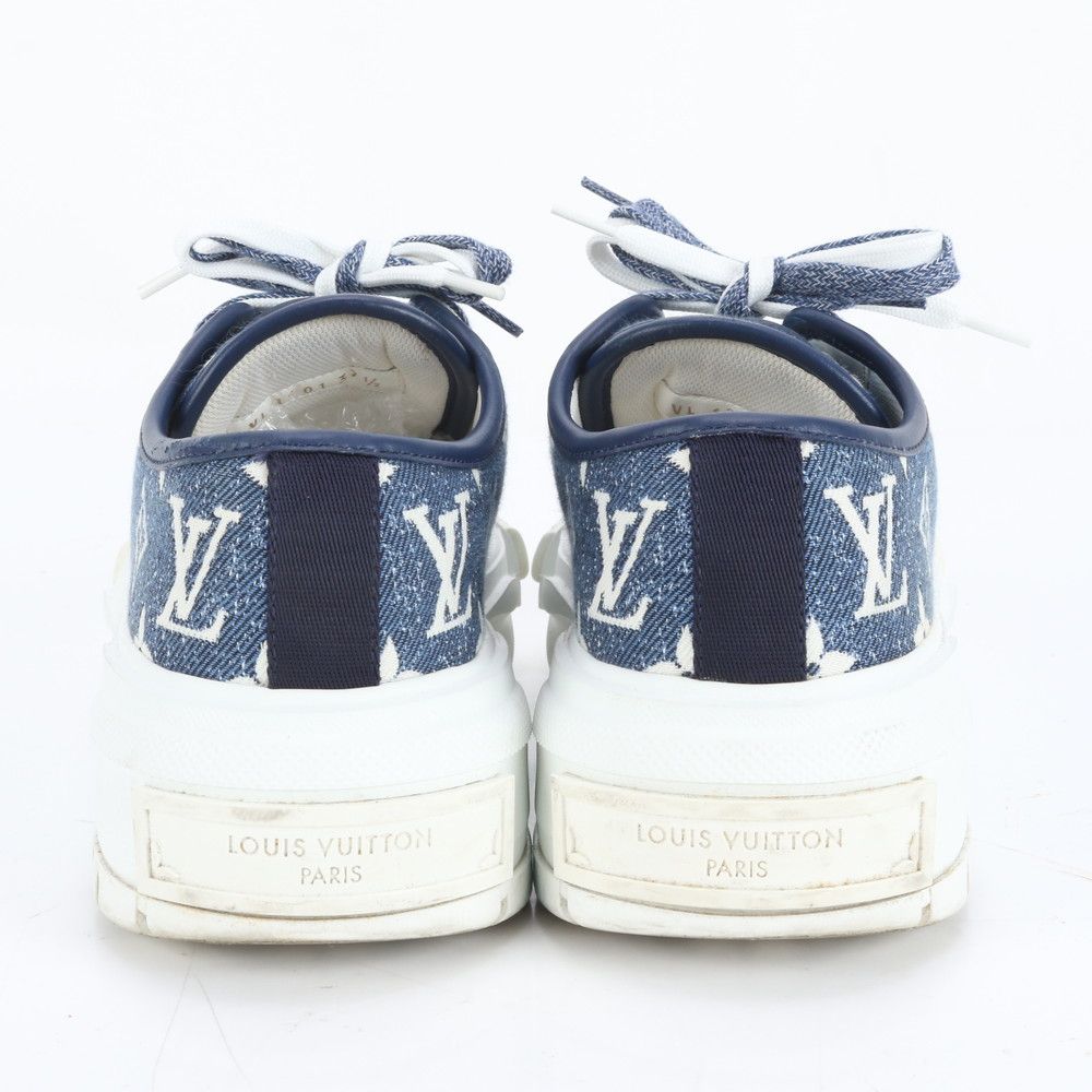 極美品 ルイヴィトン モノグラム デニム LV スクァッド ライン