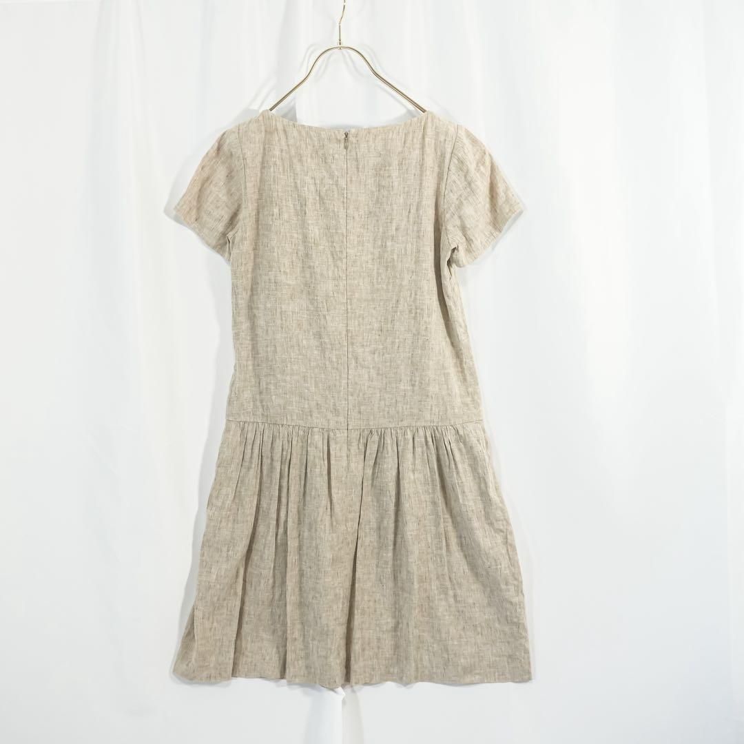 新品✨セオリーリュクス　ジョーゼットロングワンピース　ベージュ　40 新品✨セオリーリュクス ジョーゼットロングワンピース ベージュ 40