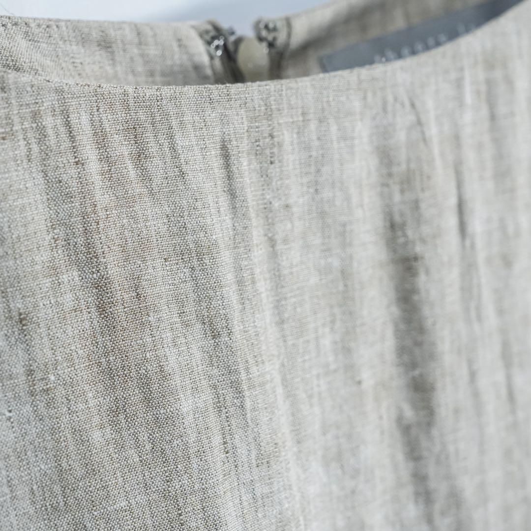 ☆極美品☆セオリーリュクス リネン混 麻 ロング ワンピース ベージュ