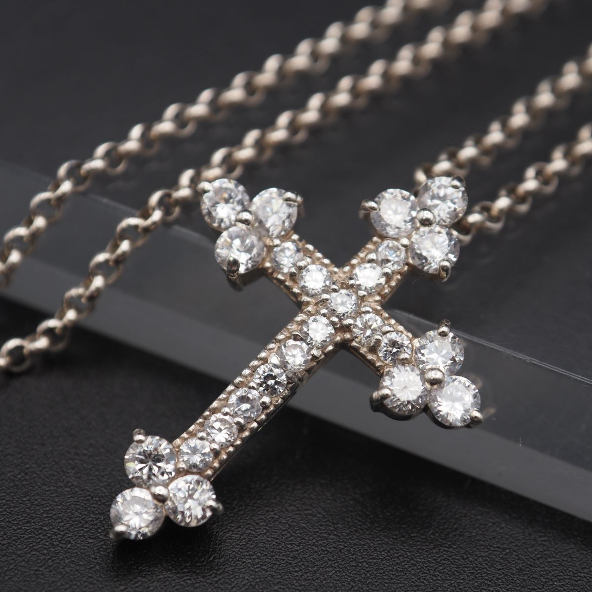 レディース L207 ダイヤモンド風 STERLING SILVER925刻印 ペンダント 