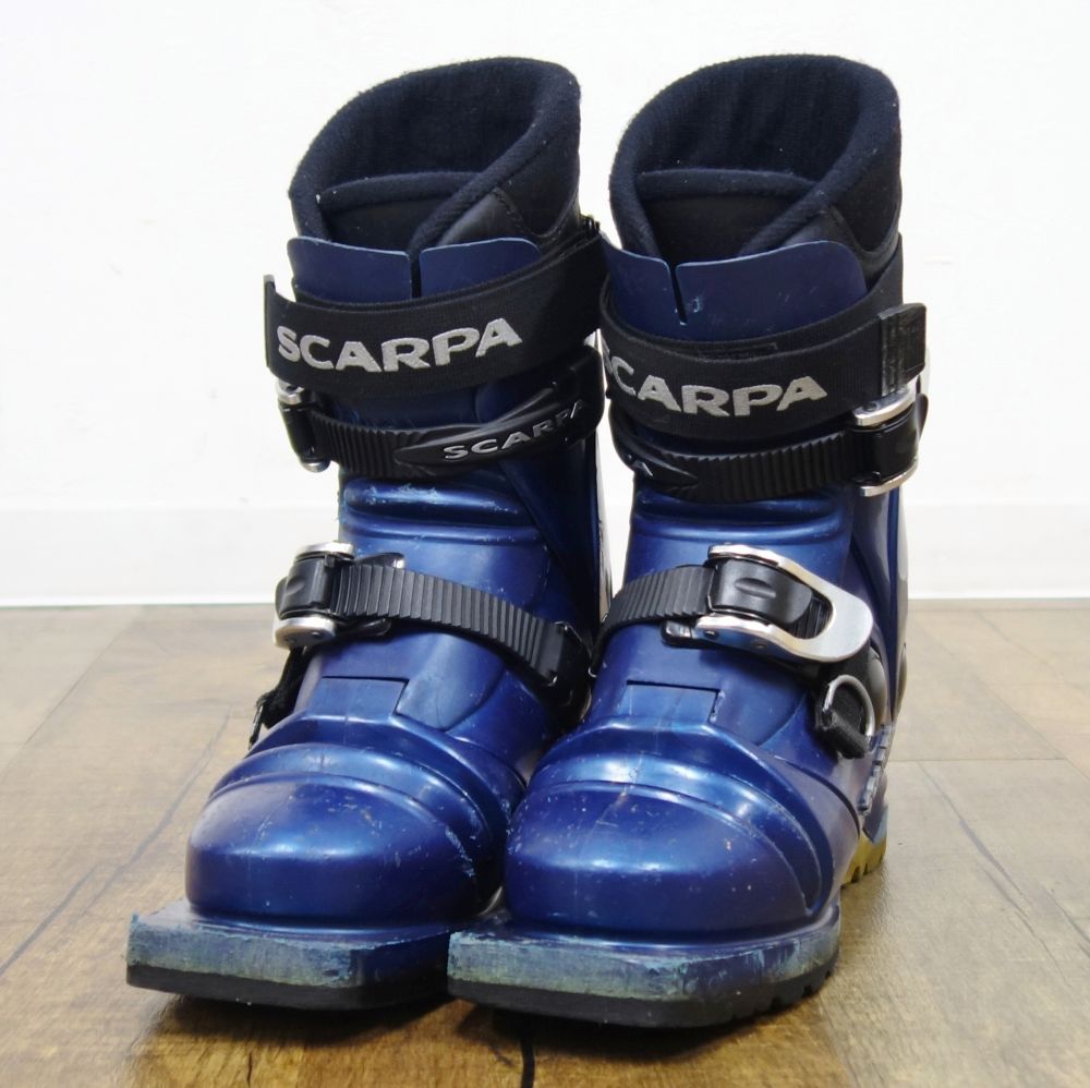 テレマークスキーブーツ　SCARPAスカルパT2 6シェル23cm程度　中古 スカルパ SCARPA T2 エコ トゥルーブルー テレマークブーツ 2025-2026