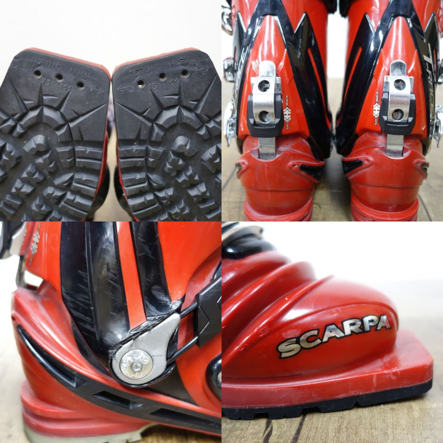 スカルパ SCARPA T-RACE テレマーク スキーブーツ 24.5cm 7 - メルカリ