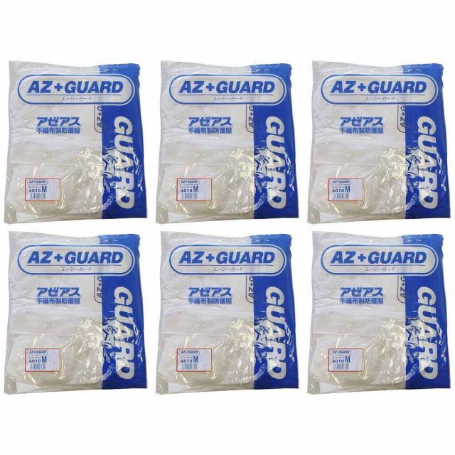 アゼアス ＳＦ製続服 ＡＺ ＧＵＡＲＤ４０１０ Ｍサイズ 6個セット