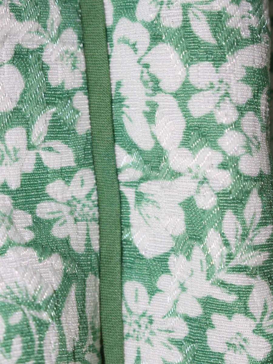 エムズグレイシー⭐️ワンピース エムズグレイシー 111110 ワンピース 38 グリーン ジャガード フラワー