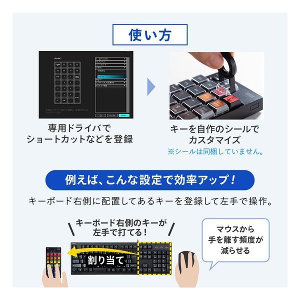 SANWA SUPPLY  サンワサプライ プログラマブルテンキー Bluetoothモデル NT-BT26BK (2636344)