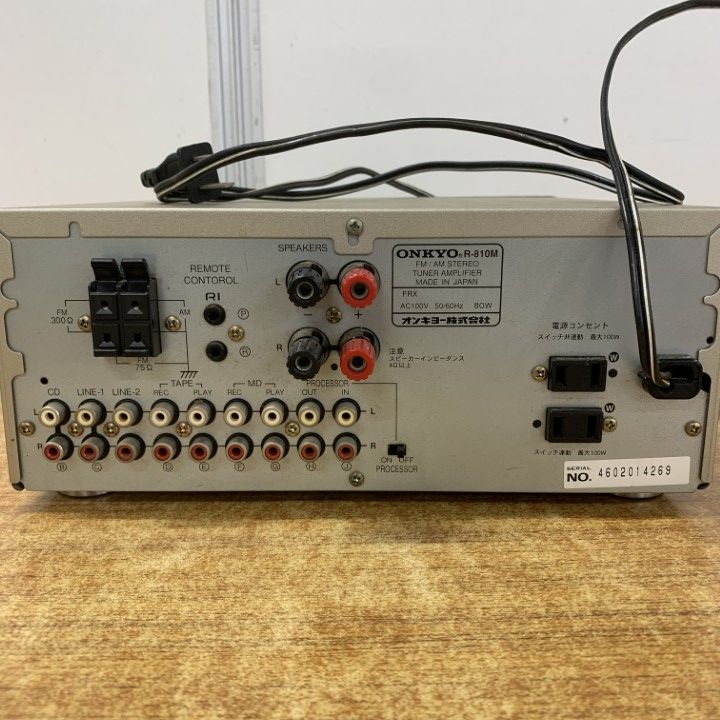 □01)【1点限り!】ONKYO R-810M チューナーアンプ/オンキョー