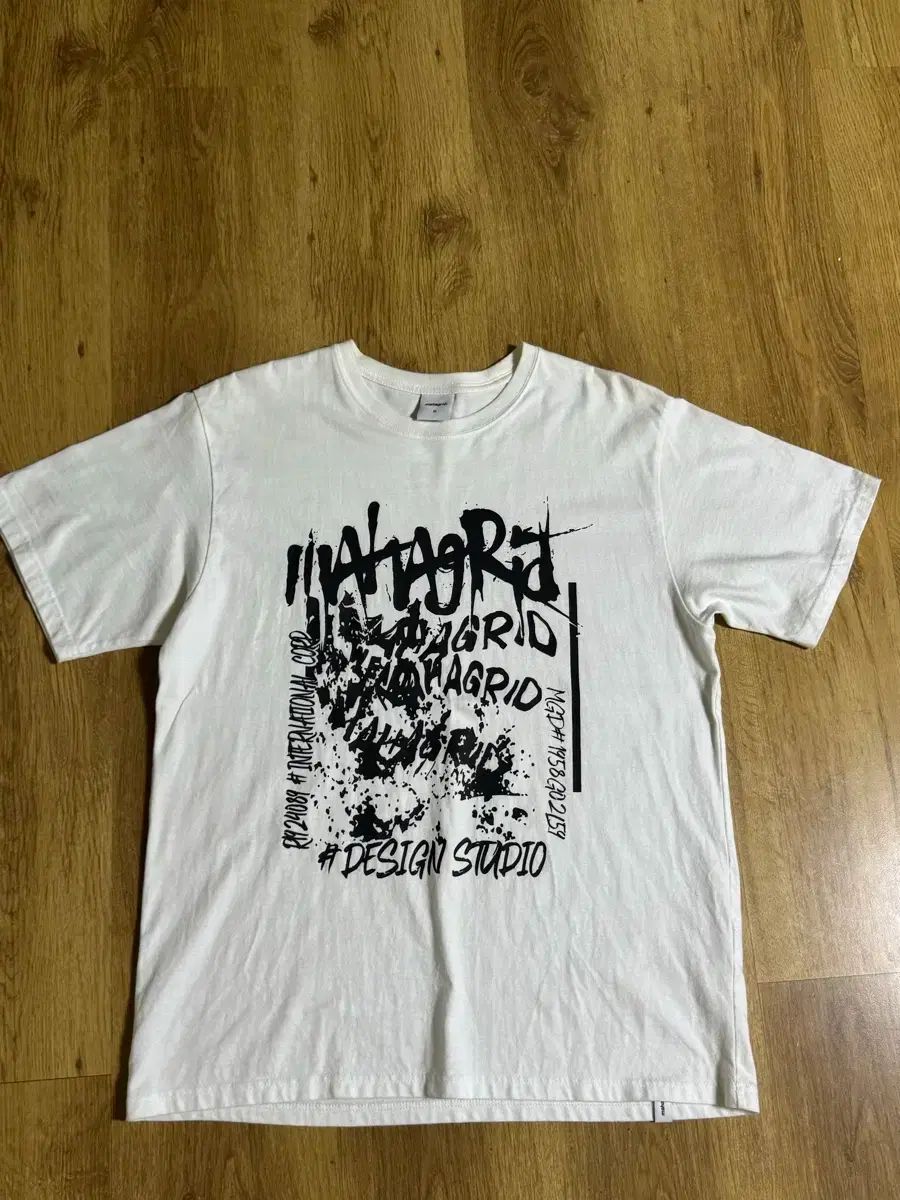 マハグリッド 白 半袖 m