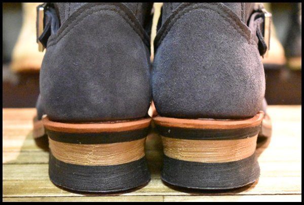 レッドウィング 8254 ネイビー スエード エンジニア スチールトゥ ビームス 9D 美品 BEAMS別注 11年】レッドウィング 8254 ネイビー スエード