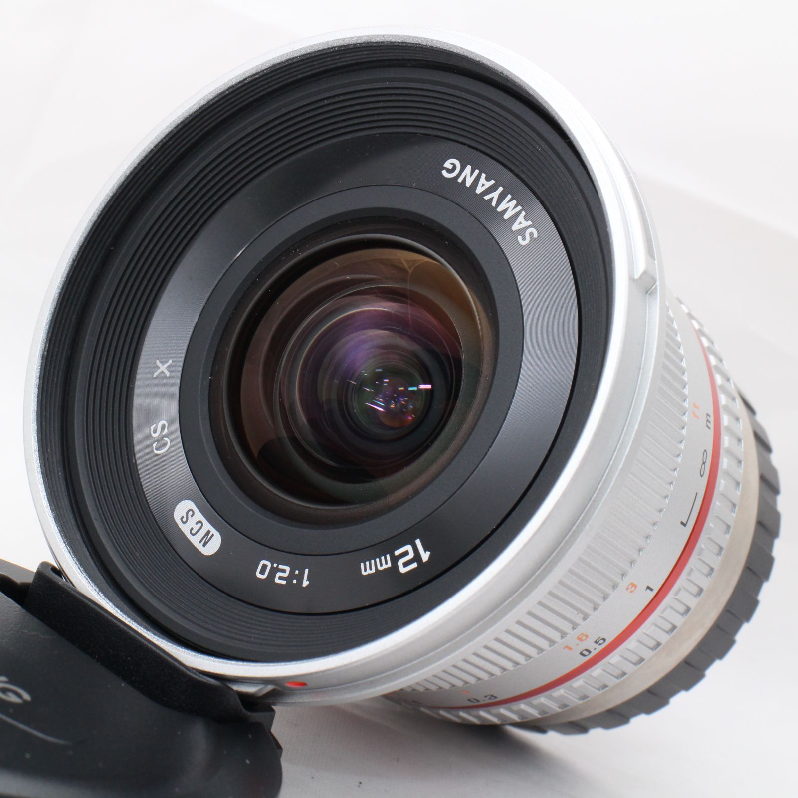 ☆美品☆ SAMYANG 単焦点広角レンズ 12mm F2.0 NCS CS シルバー FUJIFILM