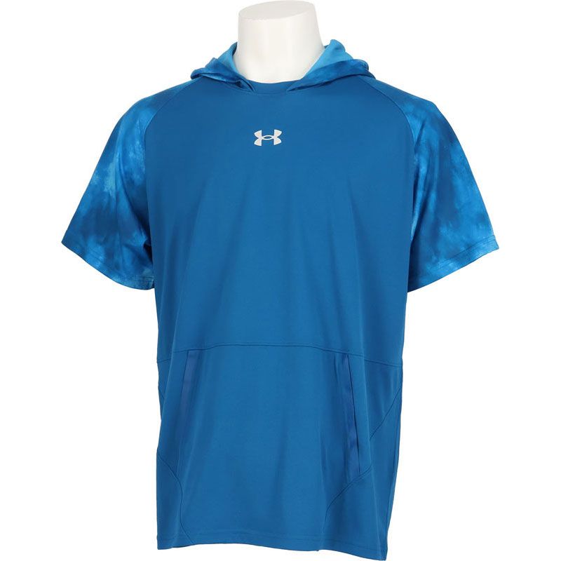 UNDER ARMOUR アンダーアーマー UA YARD SHORT SLEEVE HOODIE 野球 ソフトボール Ｔシャツメンズ 6001302-426、(426)VarsityBlue