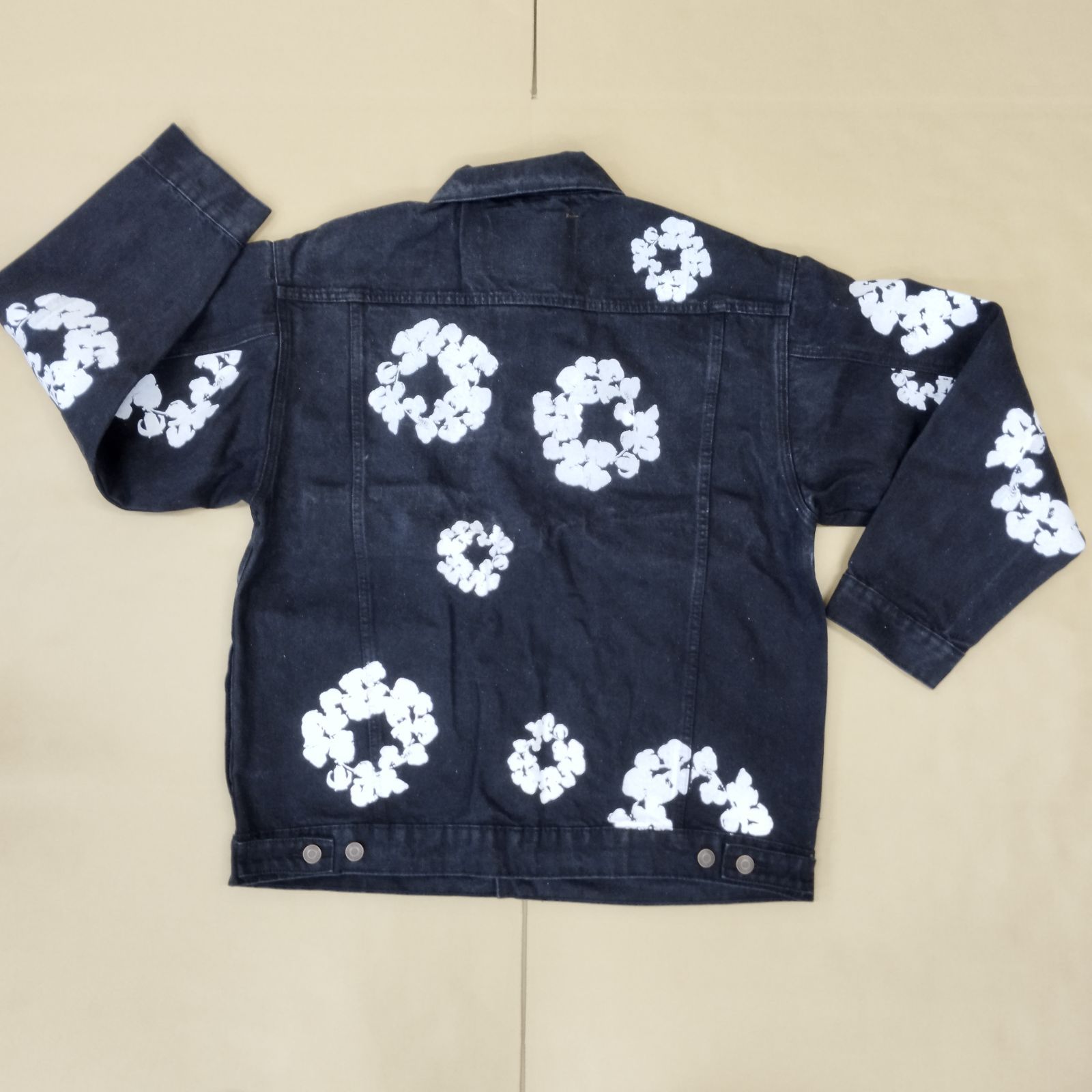 D10353】 デニム ティアーズ リーバイス フラワープリント デニム