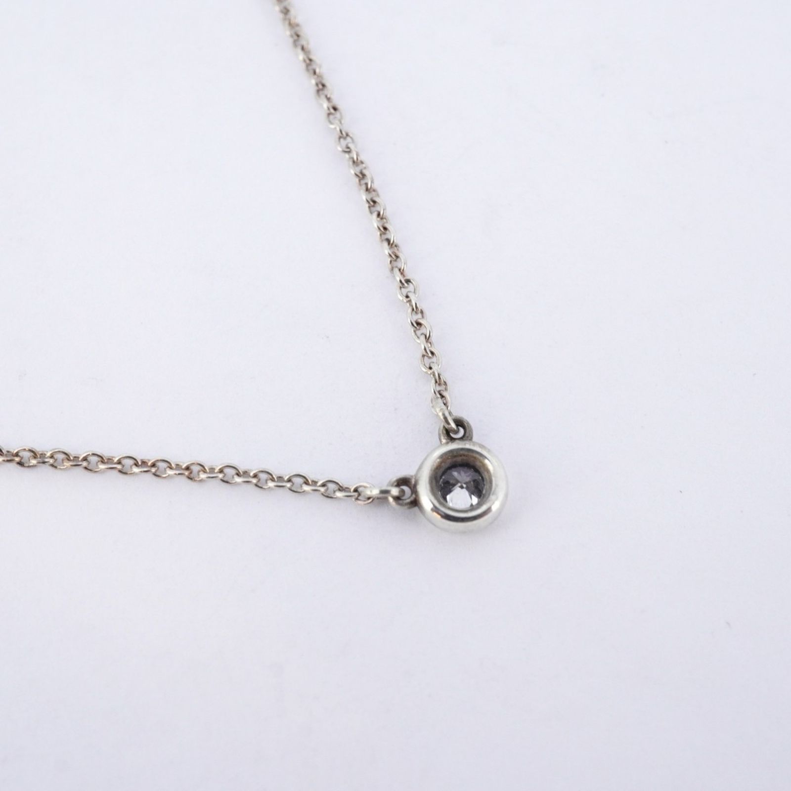 未使用品ティファニー バイザヤード 1Pダイヤモンド ネックレス　シルバー 楽天市場】Tiffany&Co. ティファニー バイザヤード ダイヤモンド