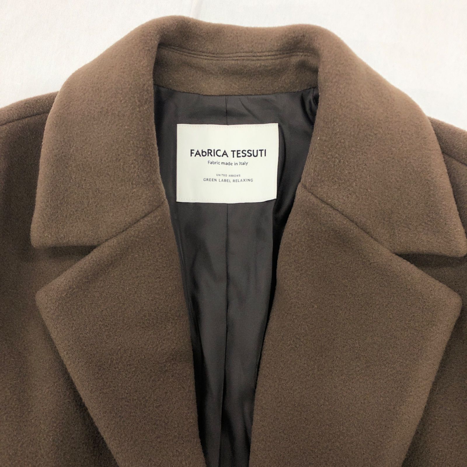 グリーンレーベルリラクシング 20AW FAbRICA TESSUTI ロングチェスター