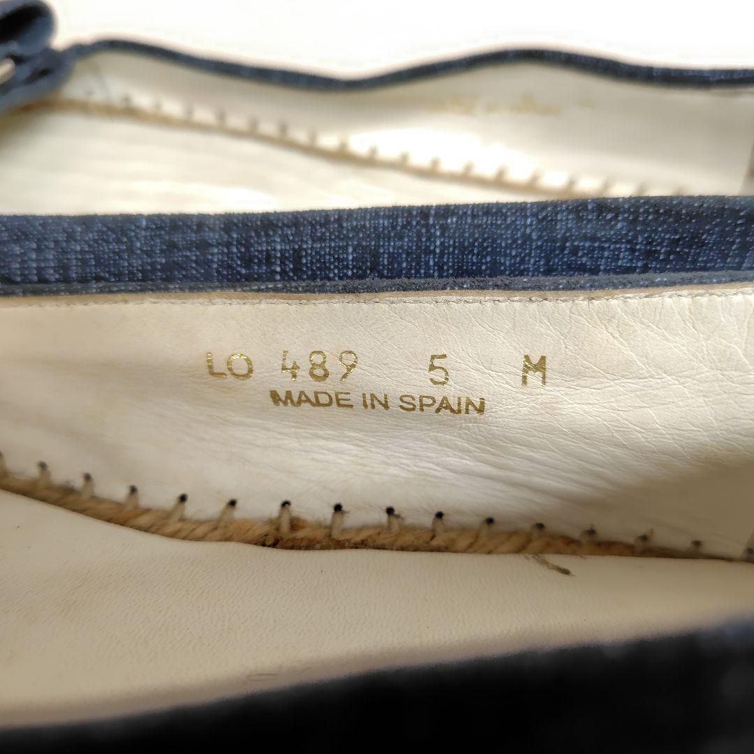美品 Salvatore Ferragamo フェラガモ フラットシューズ 5M