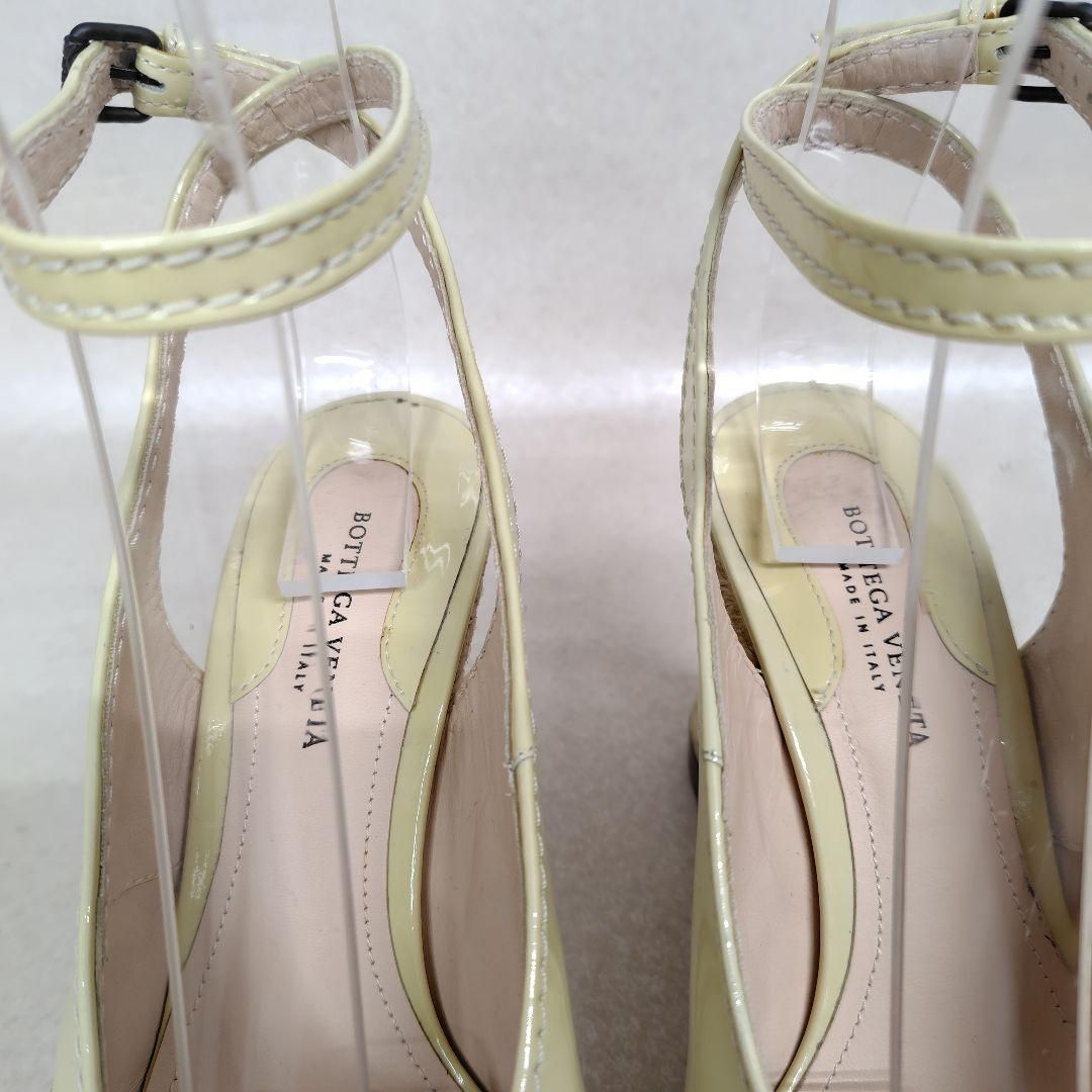 ★使用感少なめ★ボッテガ サンダル 35 イントレ ウエッジ エナメル 使用感少なめ美品 Bottega Veneta ボッテガヴェネタ サンダル 35