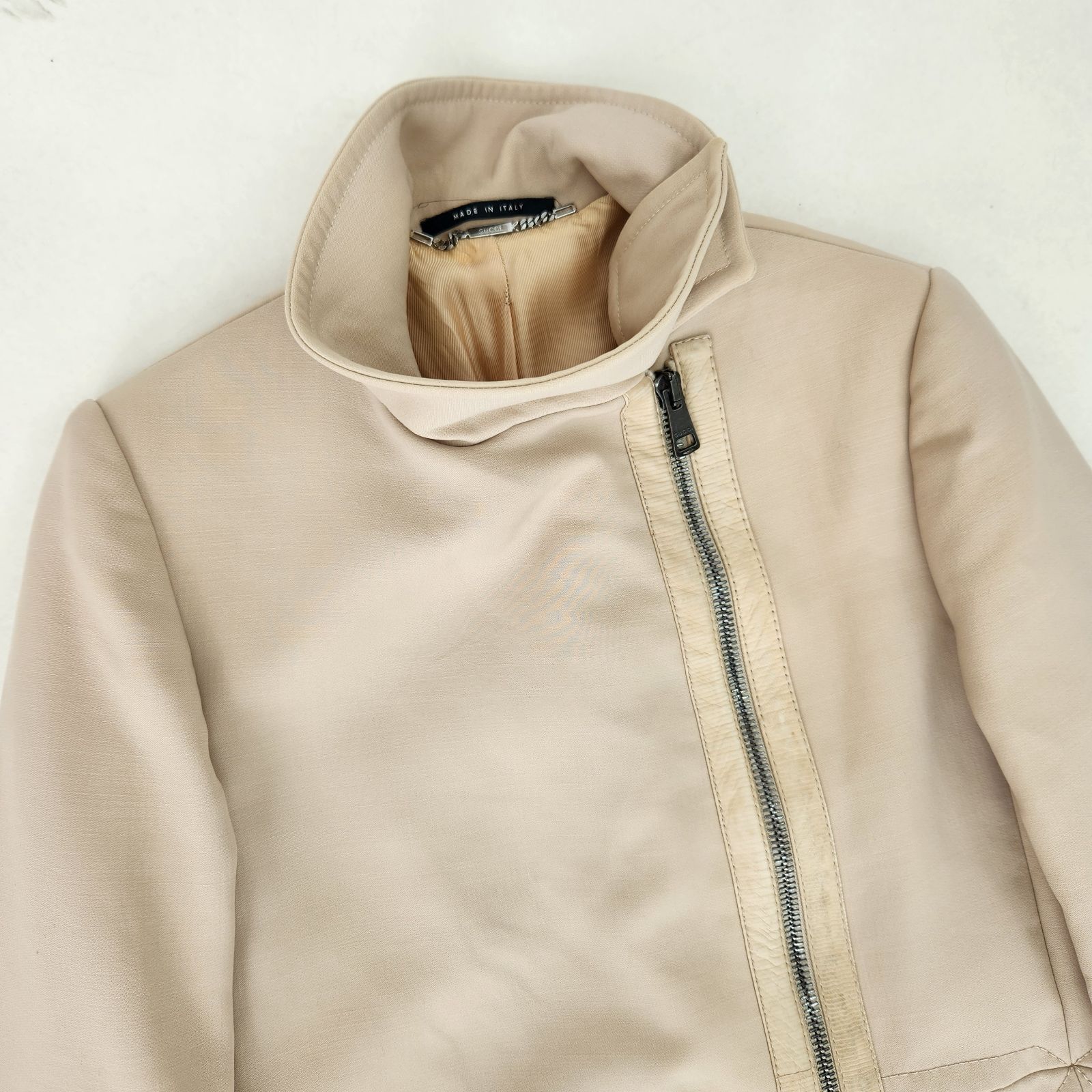 GUCCI トムフォード期 ベージュ ダブルブレストコート 42 GUCCI トムフォード期 ベージュ ダブルブレストコート 42