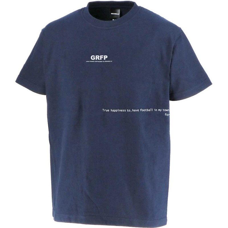  grande(グランデ) GRFPロゴプリントTシャツ フットサル 半袖Tシャツ (gfph21001-8701)、NVY/WHT その他