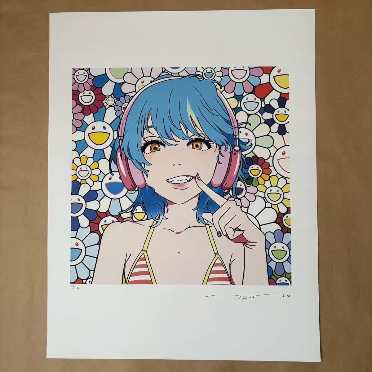 300部限定】村上隆（Takashi Murakami）×Mebae 《smile 02》 サイン