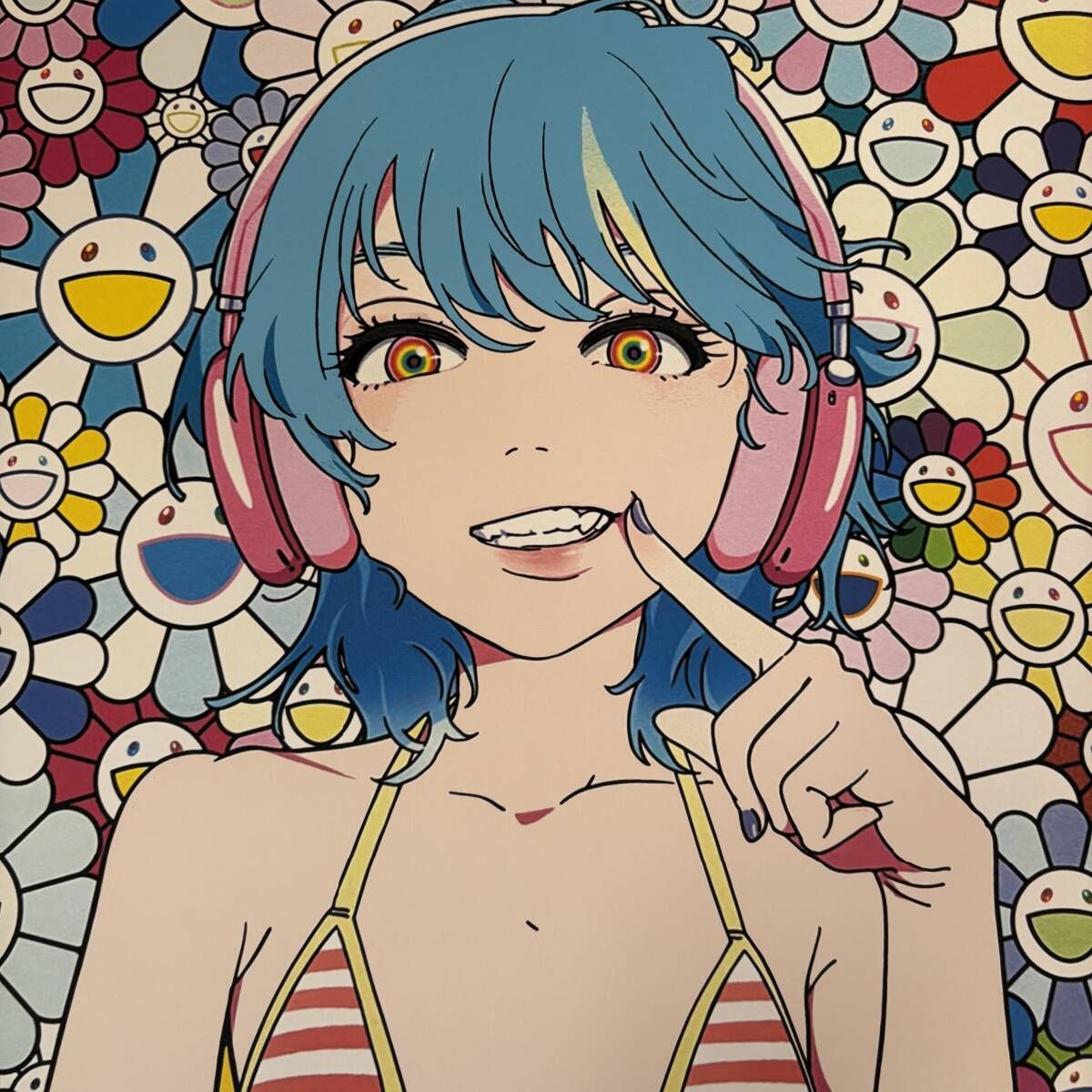 300部限定】村上隆（Takashi Murakami）×Mebae 《smile 02》 サイン