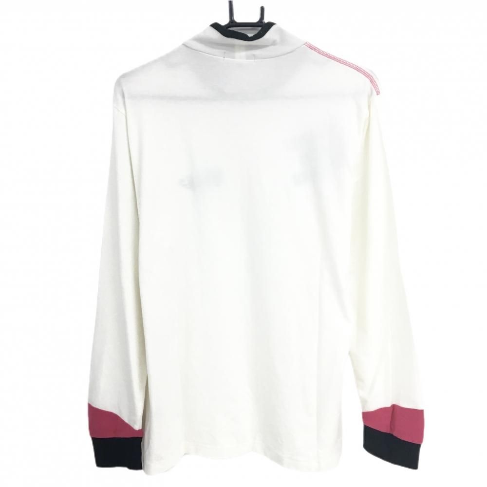 美品】ダンスウィズドラゴン 長袖ハイネックシャツ 白 表起毛