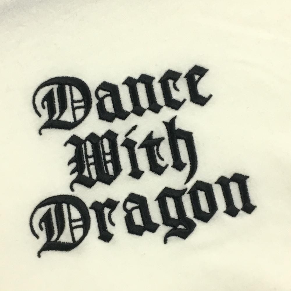 美品】ダンスウィズドラゴン 長袖ハイネックシャツ 白 表起毛