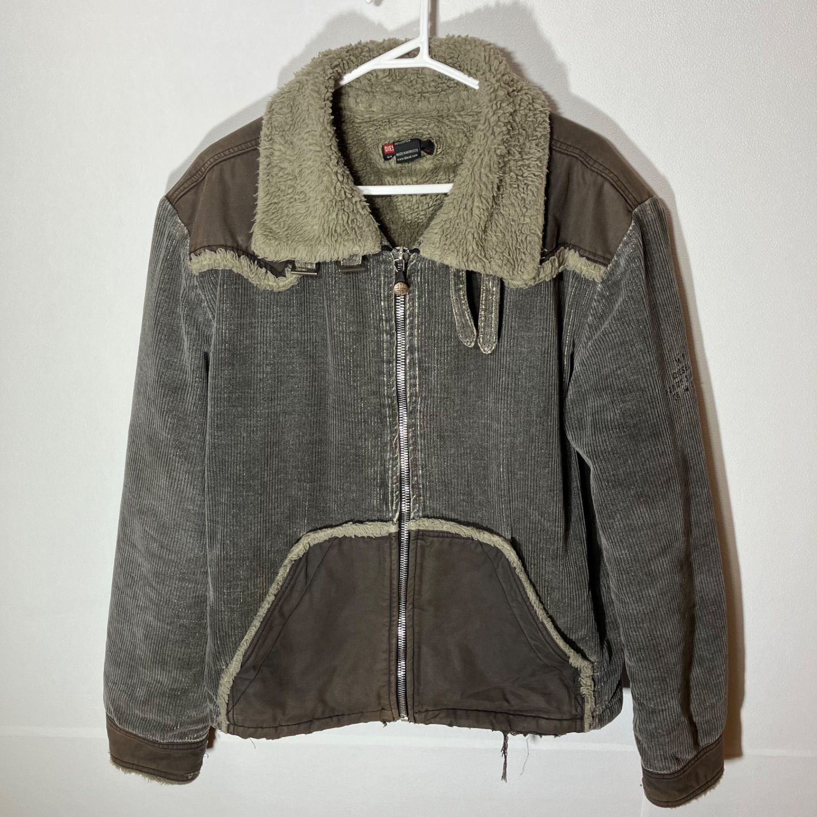 DIESEL ディーゼル コーデュロイジャケット 裏地ボア - メルカリ