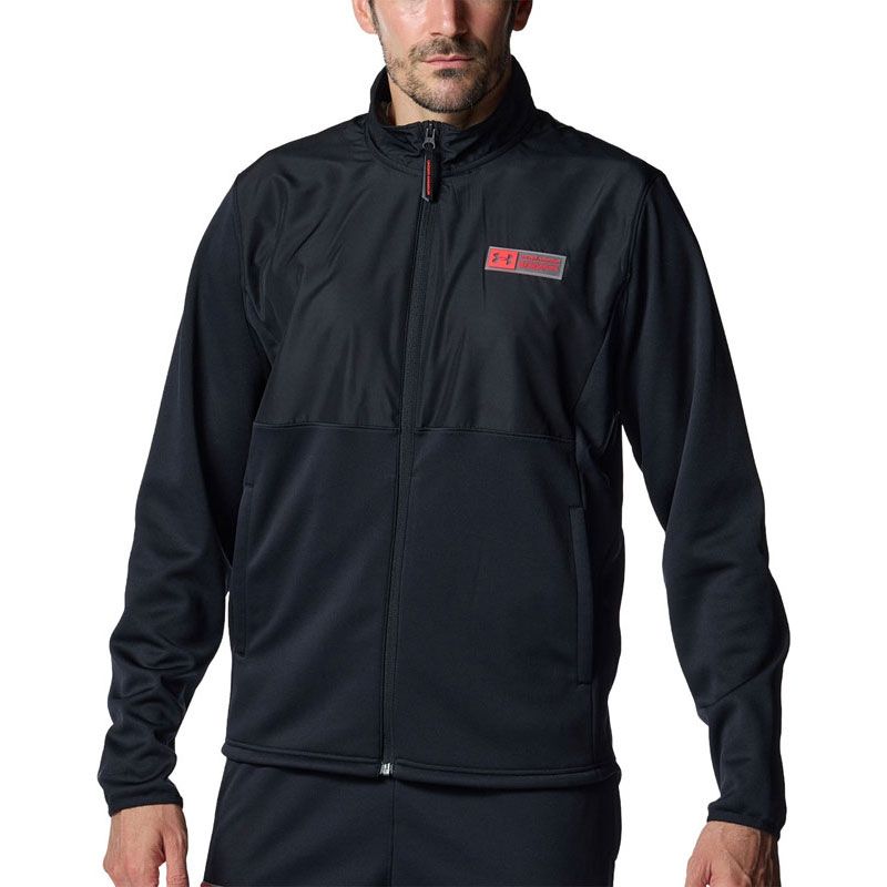 UNDER ARMOUR アンダーアーマー UA ARMOUR FLEECE MAX JACKET マルチスポーツ フリース＆ベロアジャケット (6007734-001)、Black