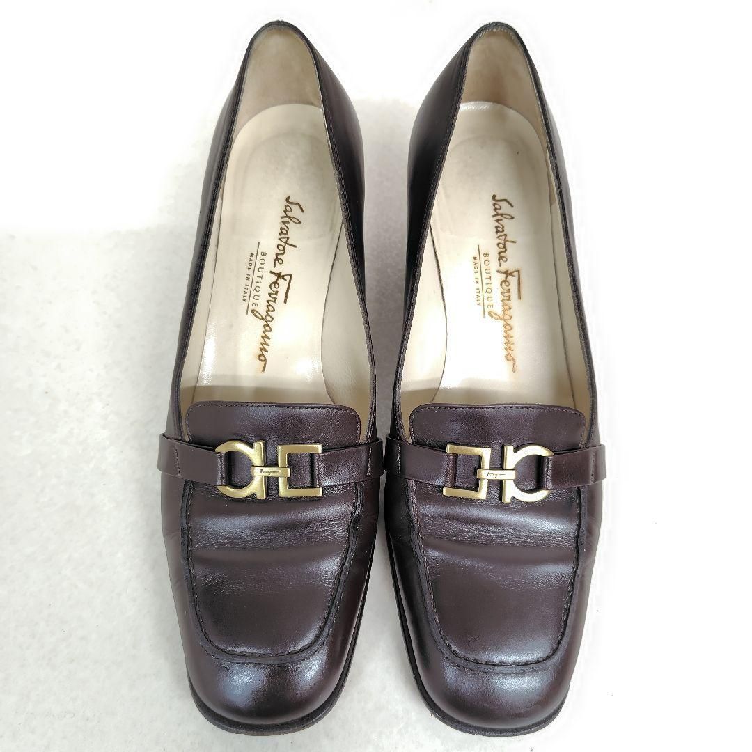 Salvatore Ferragamo フェラガモ パンプス 6D チャンキー ローファー