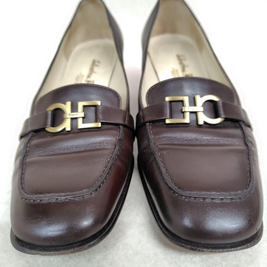 Salvatore Ferragamo フェラガモ パンプス 6D チャンキー ローファー