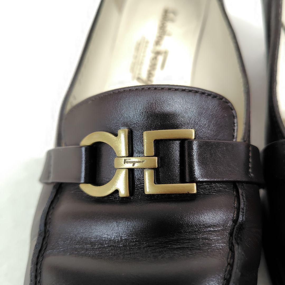 Salvatore Ferragamo フェラガモ パンプス 6D チャンキー ローファー