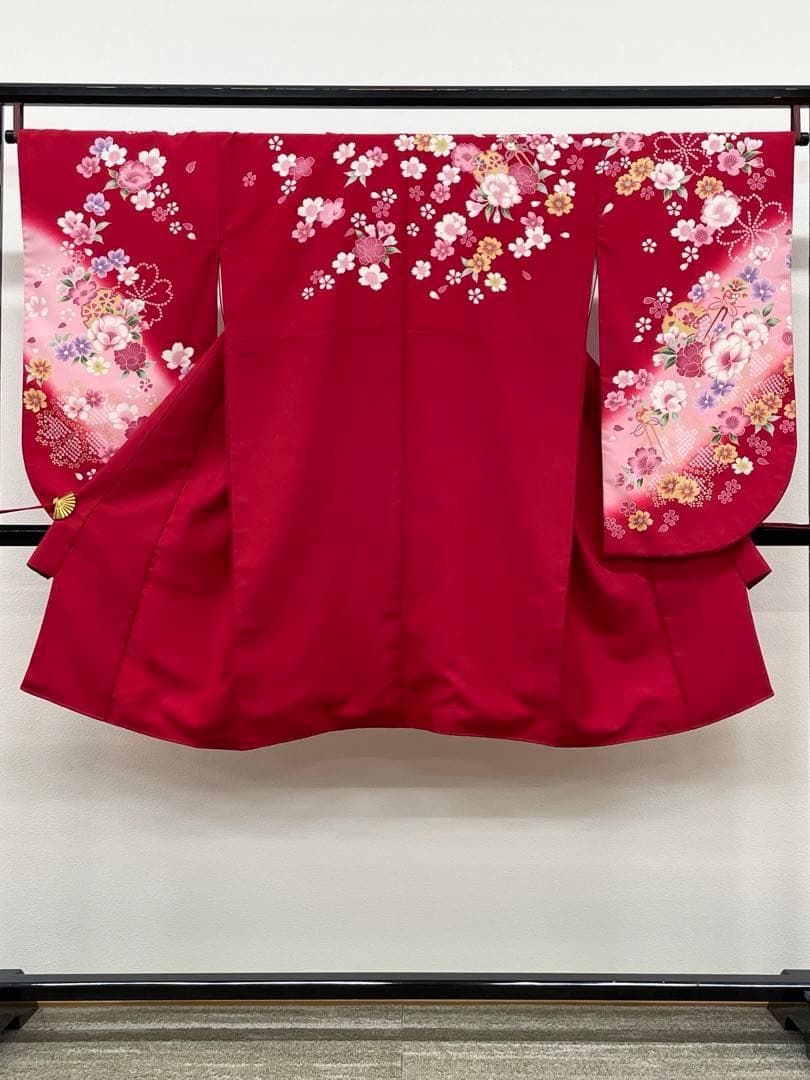 2尺袖 ポリエステル着物 紋意匠 袴用 2尺袖 ポリエステル着物 紋意匠 袴用