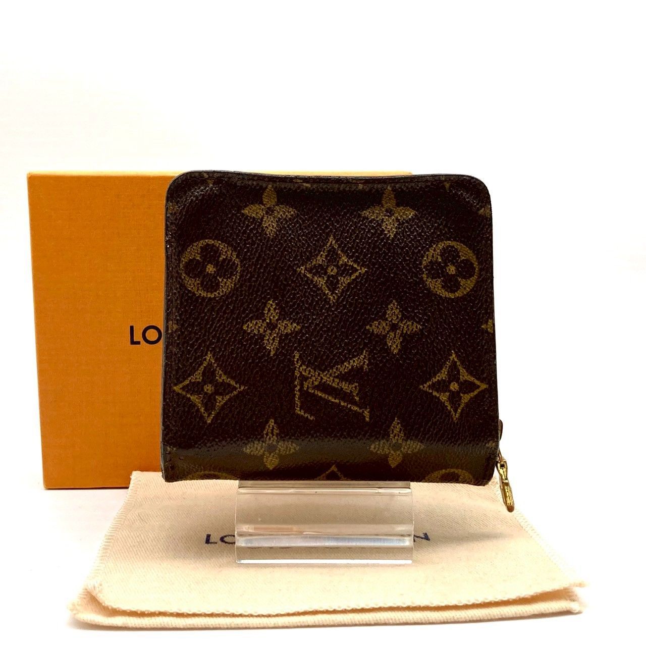 ルイヴィトン 売れ筋 二つ折り財布 コンパクトジップ モノグラム