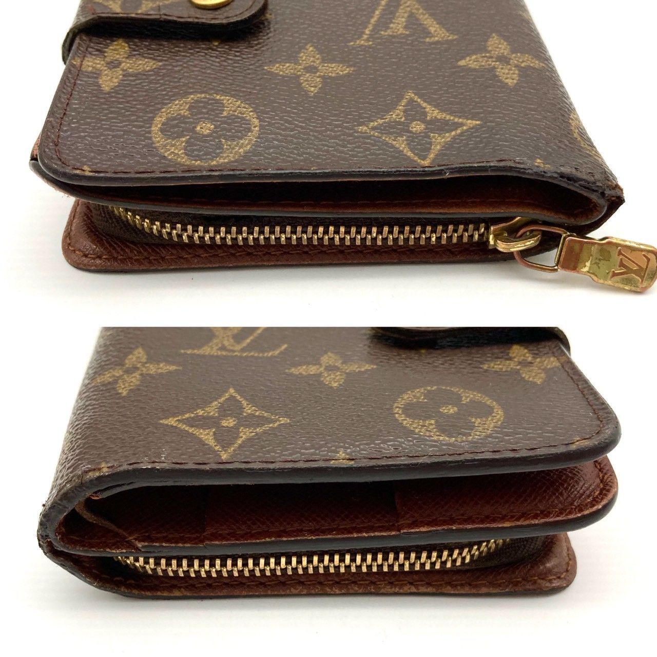 ルイヴィトン 売れ筋 二つ折り財布 コンパクトジップ モノグラム