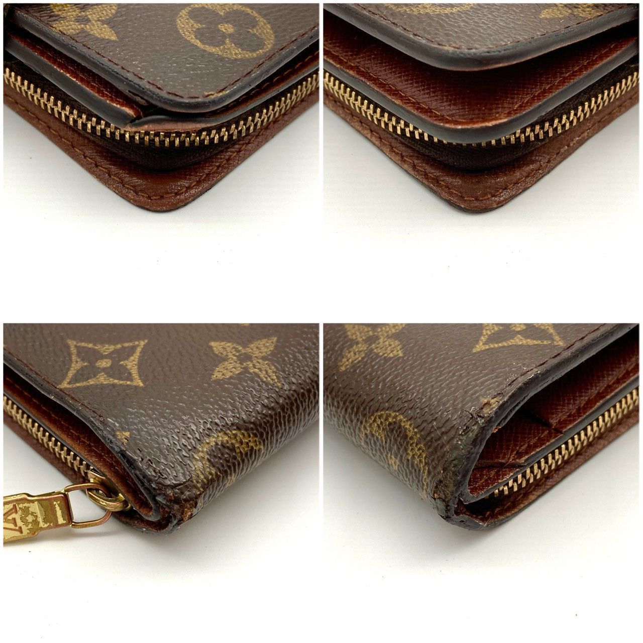 ルイヴィトン 売れ筋 二つ折り財布 コンパクトジップ モノグラム