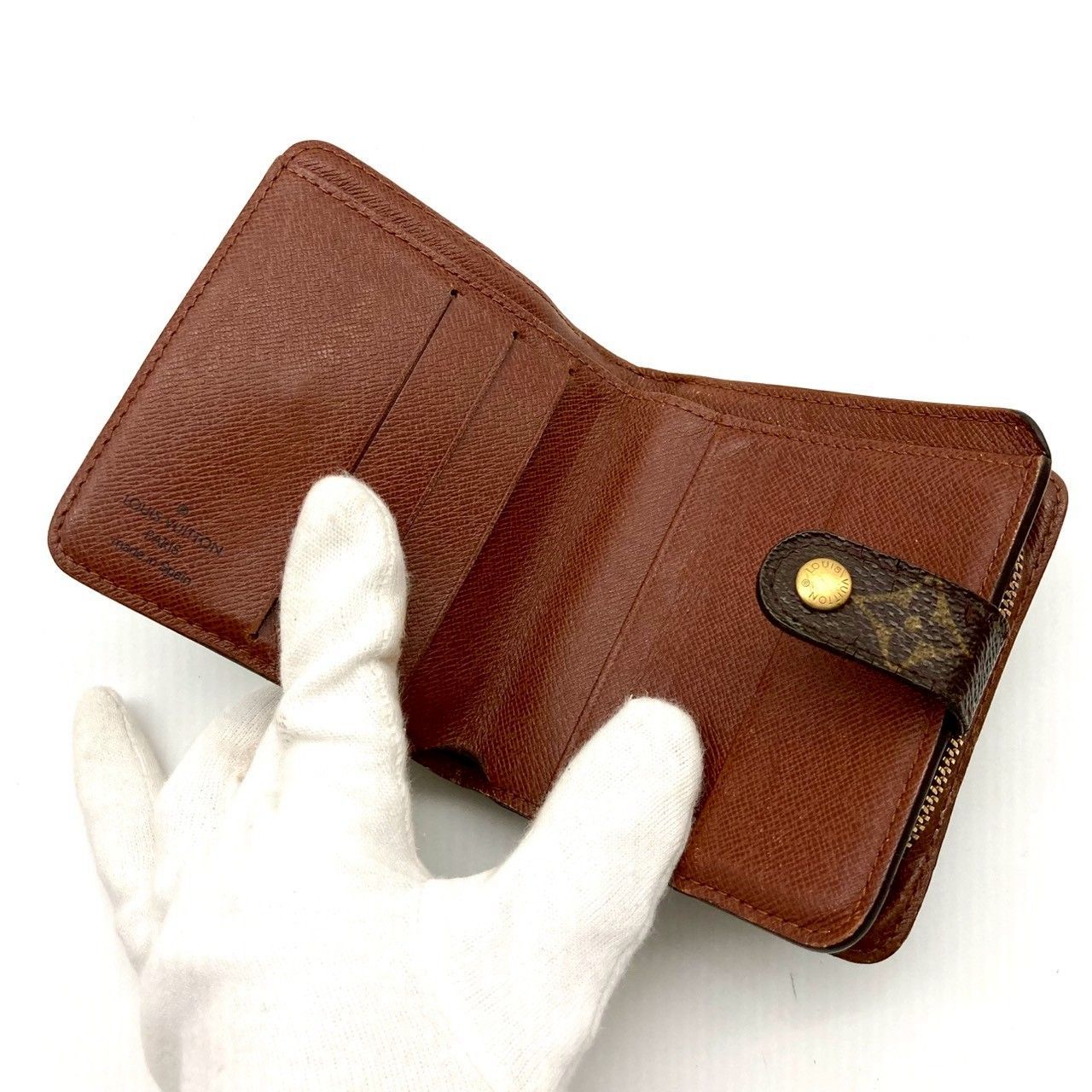 ルイヴィトン 売れ筋 二つ折り財布 コンパクトジップ モノグラム