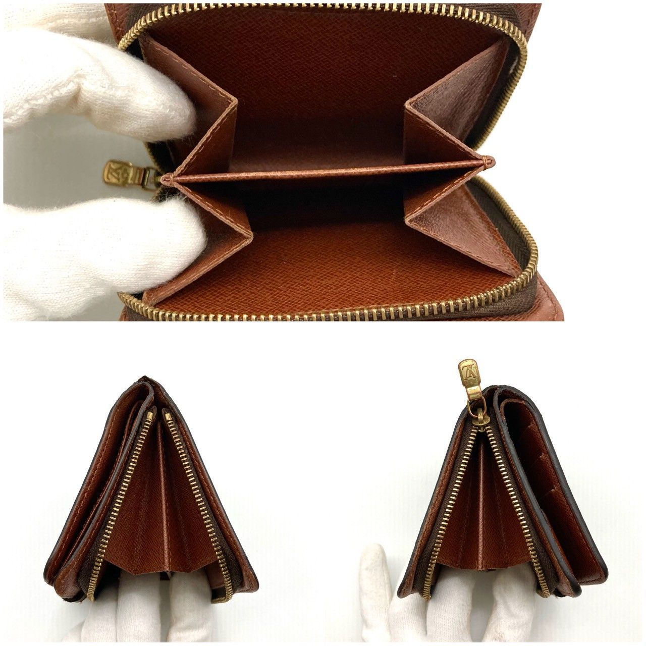 ルイヴィトン 売れ筋 二つ折り財布 コンパクトジップ モノグラム