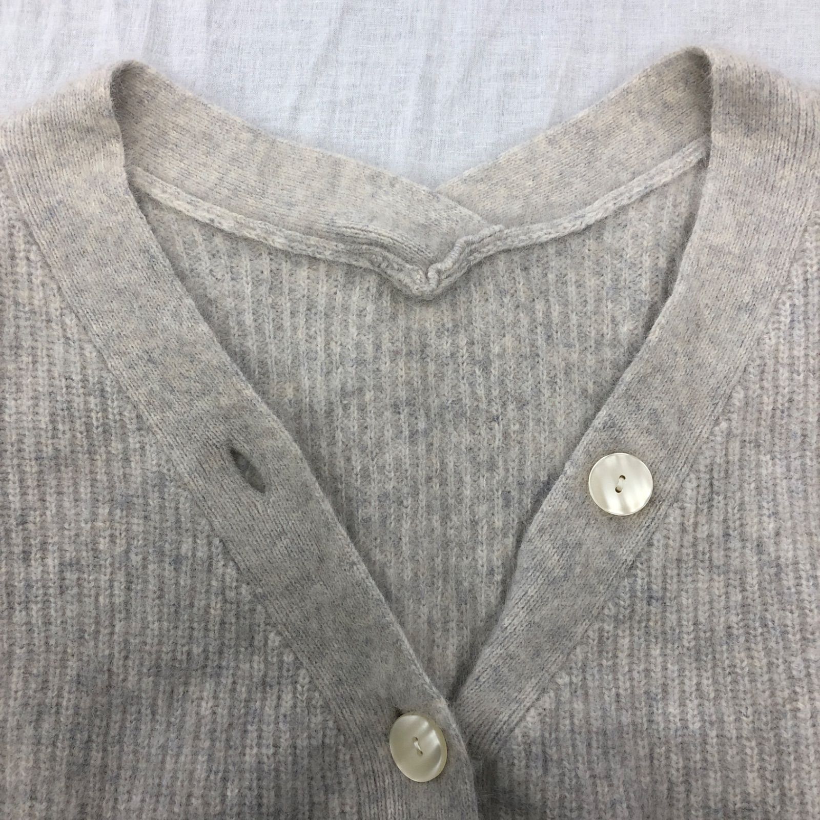 トップス Rielle Riche Fluffy Fox Mix Cardigan フラッフィーフォックスミックスカーディガン（ブラック）