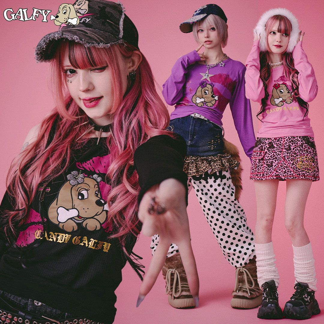 キャンディー ガルフィー CANDY GALFY SEXY LIPS Tee 161030 #20 BLACK