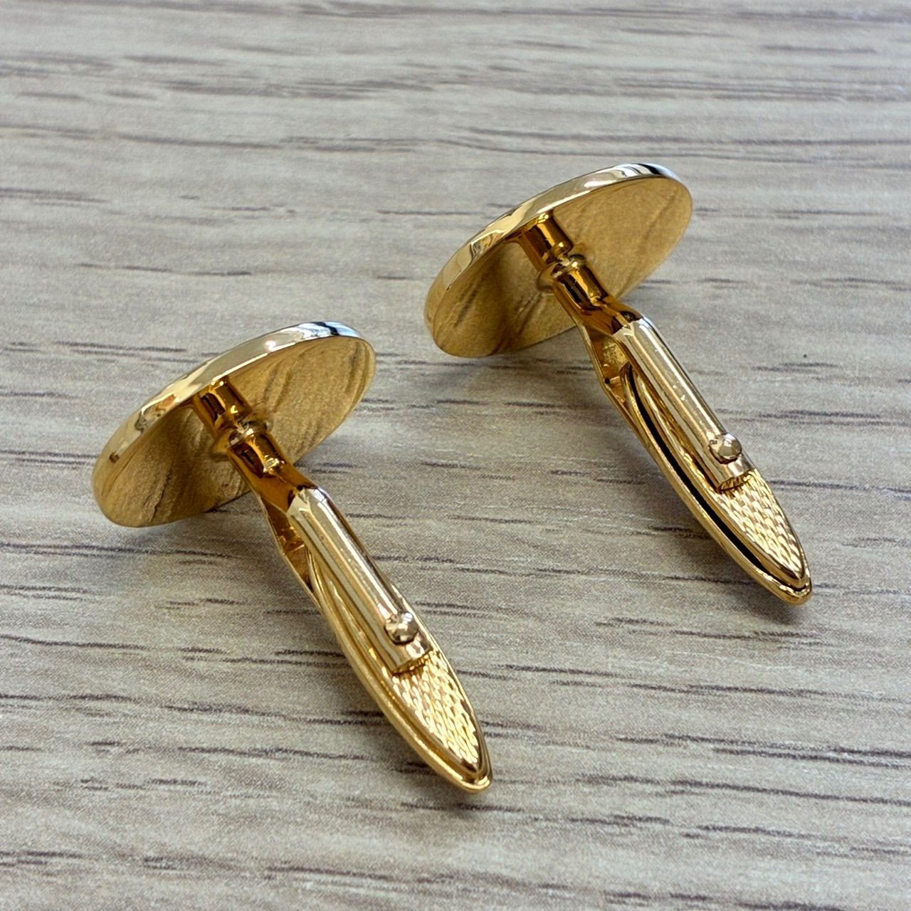 Y1218]dunhill ダンヒル カフス カフリンクス ゴールドカラー メンズ