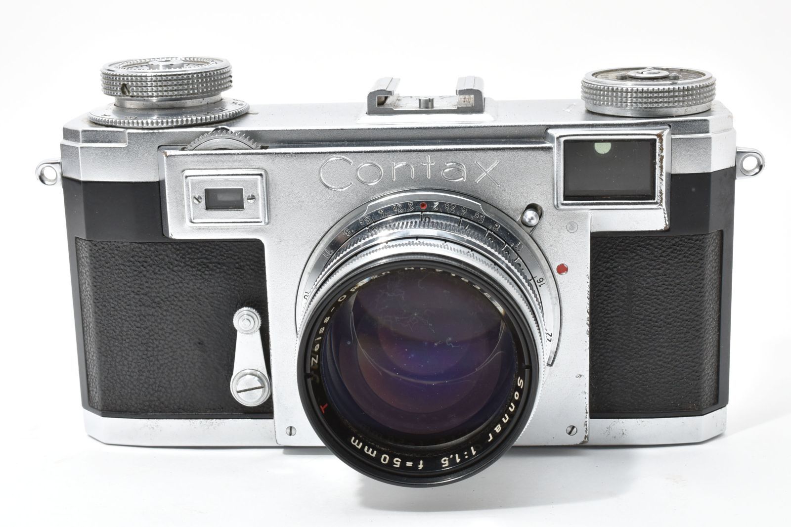 コンタックス Ⅱa Opton Sonnar 1:1.5 50mm 革ケース付き コンタックス Ⅱa Opton Sonnar 1:1.5 50mm 革ケース付き コンタックス
