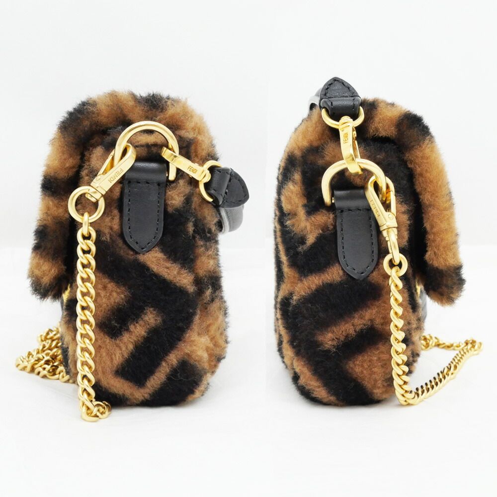 名東】フェンディ マンマバケット ミニ ズッカ柄 ハンドバッグ