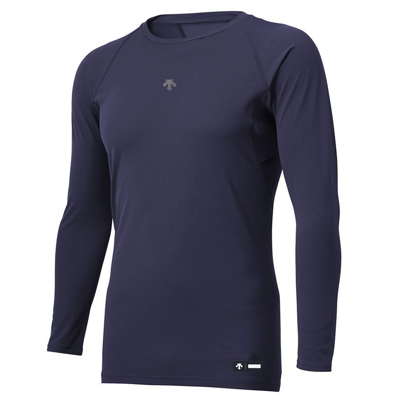 デサント DESCENTE 丸首長袖アンダーシャツ 野球 アンダーウェア/タイツ (DB5SUD20M)、(NV00)ネイビー